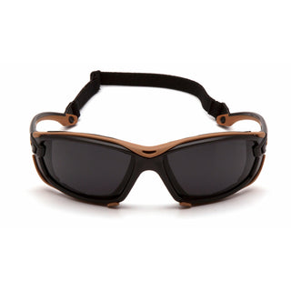 Carhartt  CHB1020DTMP Gray Anti-Fog Lens with Black and Tan Frame