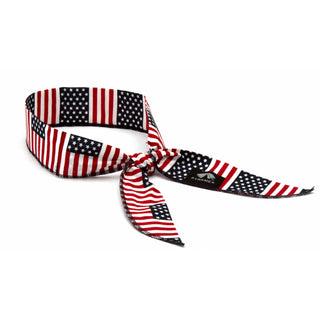 Pyramex CNB12PKFLG Beaded Cooling Bandana - American Flag