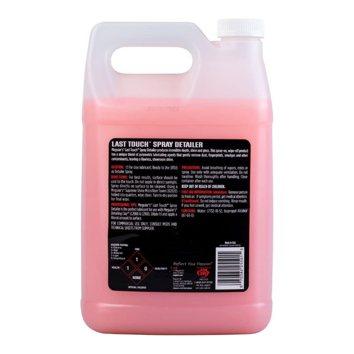 Meguiar's D15501 Last Touch Liquid Spray Detailer, 1 Gallon