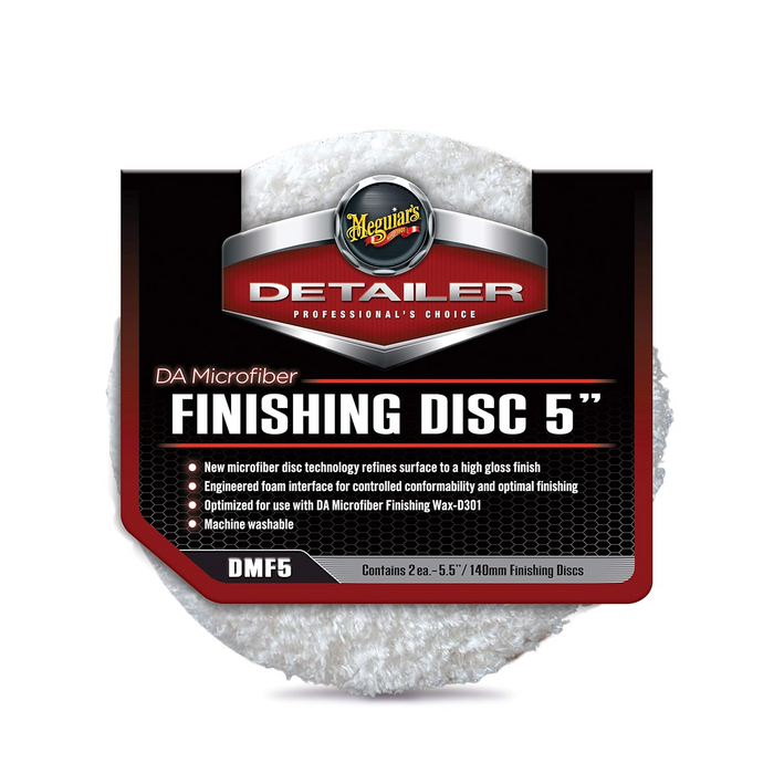 Meguiar's DMF5 DA Microfiber Finishing Discs, 5", 2-Pack