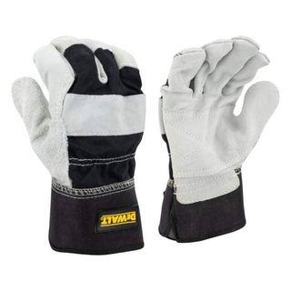 DEWALT RDNS-DPG41L Select Shoulder Cowhide Leather Palm Glove - Size L - Gray and Black