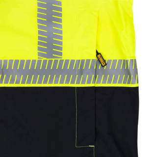 DEWALT DRW21 Class 3 Ripstop Wind and Rain Jacket- Hi-Vis Green