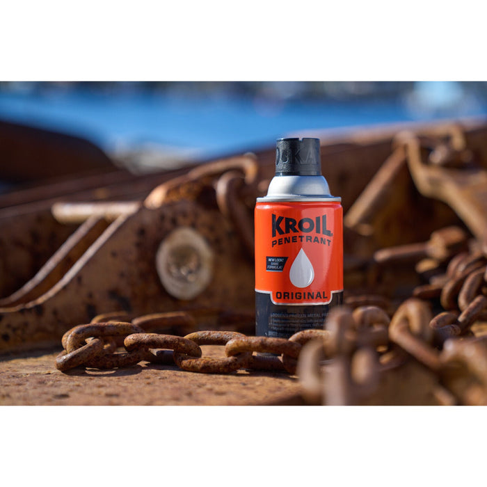 Kroil KS132 Original Penetrant Oil Aerosol, 13 oz - For Rusted Bolts, Metal, Hinges, Chains, Moving Parts, Rust, Corrosion Inhibitor