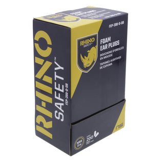 NSI FEP-200-O-DB Foam Noise Reducing Earplugs, 32dB 200-Pair Dispenser Box