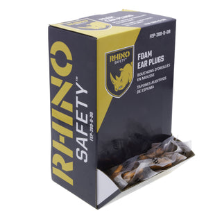 NSI FEP-200-O-DB Foam Noise Reducing Earplugs, 32dB 200-Pair Dispenser Box