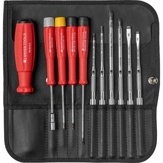 PB Swiss Tools PB 8220.ind. Screwdriver set in roll-up case for computers