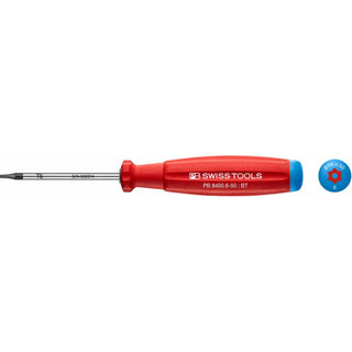 PB Swiss Tools PB 8400.B 6-50 * SwissGrip Screwdriver, TORX® With Bore Hole, Size T6
