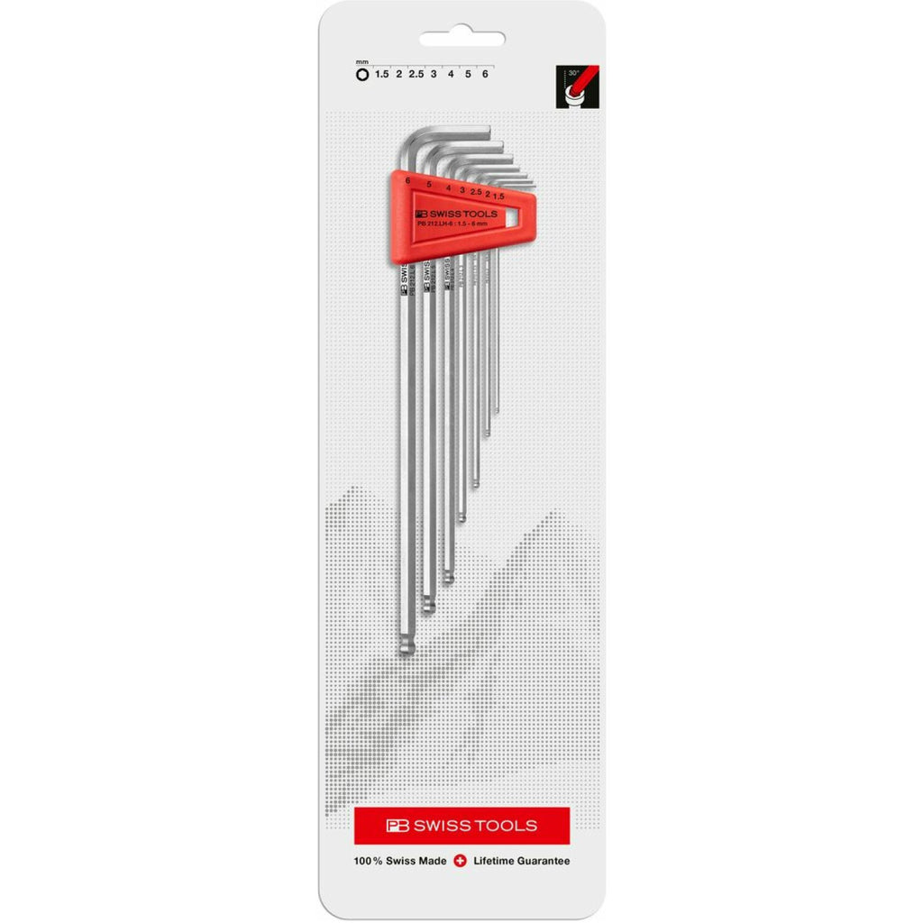 Propoint 212 PB Swiss PB 212.LH-6 CN Ball Point Long Hex Key L- Wrench Sets for Hex ...