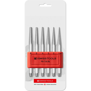 PB Swiss Tools PB 735.B CN Flat Octagonal Punch Set 6 Pieces