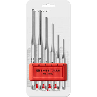 PB Swiss Tools PB 750.B CN Set Of Parallel Pin Punches, 6 Piece