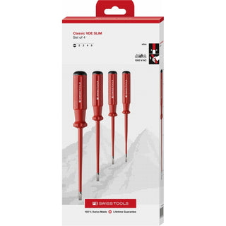 PB Swiss Tools PB 5538.SL CBB Classic VDE slim screwdriver set, fully insulated up to 1000 VAC/1500 VDC