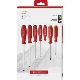 PB Swiss Tools PB 8250.CBB SwissGrip screwdriver set in a high-quality paperboard box