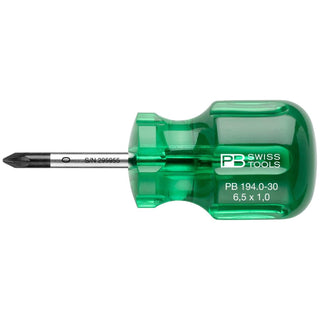 PB Swiss Tools PB 194.0-30 Pozidriv Classic Stubby screwdrivers PZ0 x 30mm