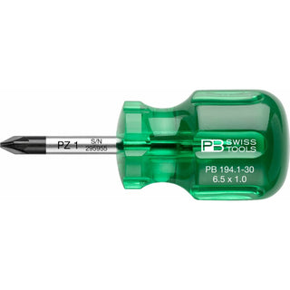 PB Swiss Tools PB 194.1-30 Pozidriv Classic Stubby screwdrivers, PZ1 x 30mm