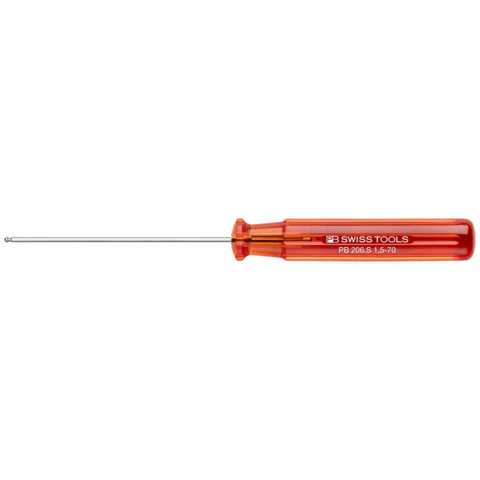 PB Swiss Tools PB 206.S 1,5-70 Classic screwdrivers, with ball point, Hex 1.5 mm