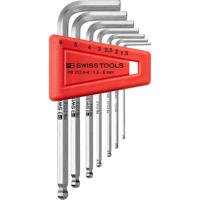 PB Swiss Tools PB 212.H-6 Key L-Wrenches 7 Pcs