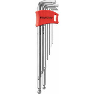 PB Swiss PB 212.LDH-10 Key L- Wrenches, Long, With Ball Point, Set in a Compact Plastic Holder