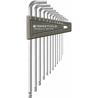 PB Swiss PB 212Z.LH-12 Key L- Wrenches, long, with ball point, set in a practical plastic holder