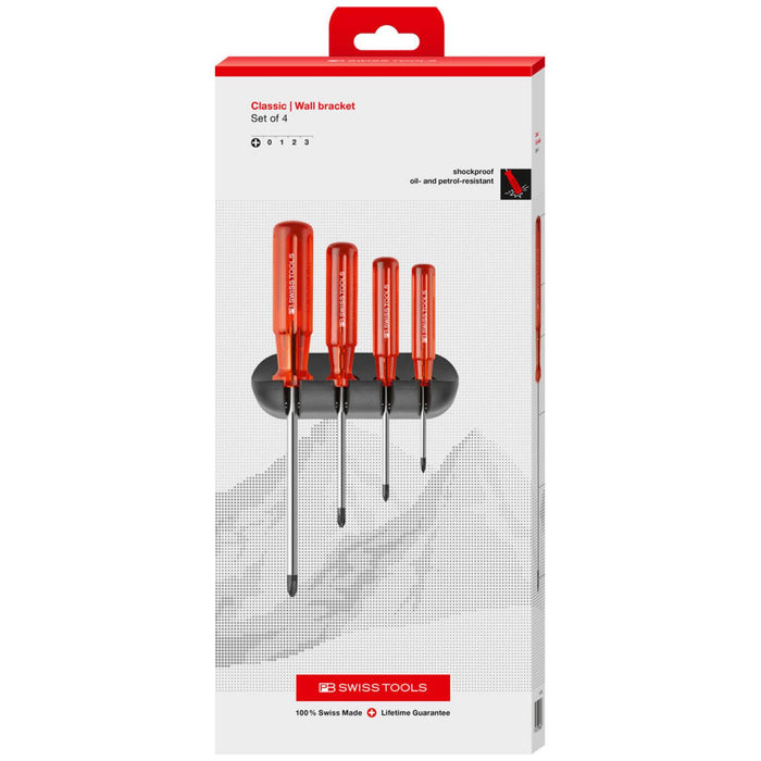 PB Swiss Tools PB 242 Classic screwdrivers set with wall mount