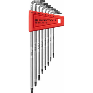PB Swiss PB 3411.H 6-25 Safety Key L- Wrenches for TORX®-Screws, 8 Pcs