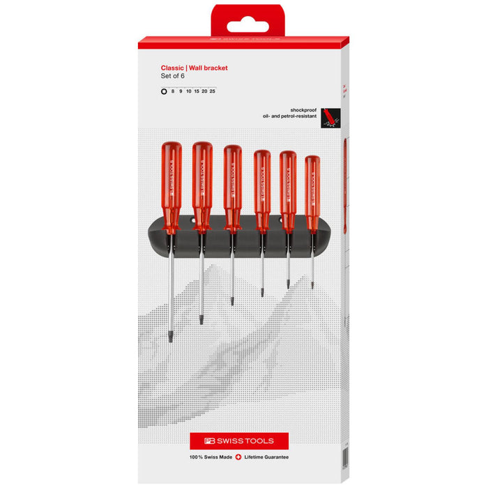 PB Swiss Tools PB 440 Classic screwdrivers set with wall mount, 6 pcs
