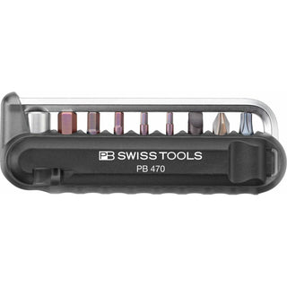 PB Swiss Tools PB 470.Black BikeTool: Pocket Tool With 9 Screwdriving Tools
