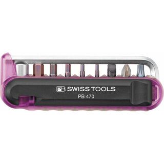 PB Swiss Tools PB 470.Purple BikeTool: Pocket Tool With 9 Screwdriving Tools