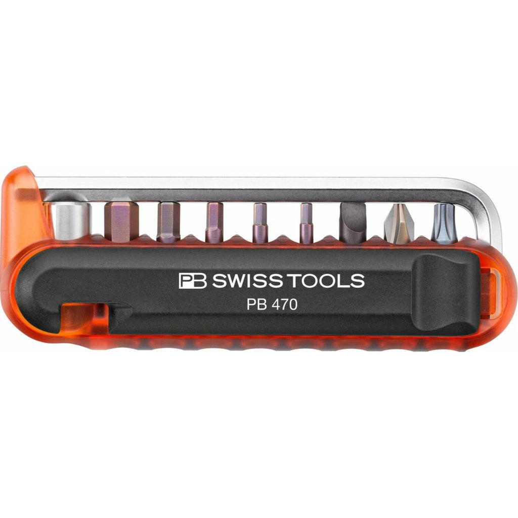 PB Swiss Tools PB 470.Red BikeTool: Pocket Tool With 9 Screwdriving To ...