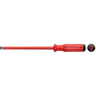 PB Swiss Tools PB 5100.SL 8-200/10 Classic VDE Slim Screwdriver, Slotted, Size 8
