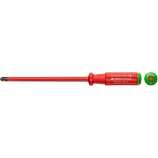 PB Swiss Tools PB 5192.SL 4-200 Classic VDE Slim Screwdriver Pozidriv, Size PZ4
