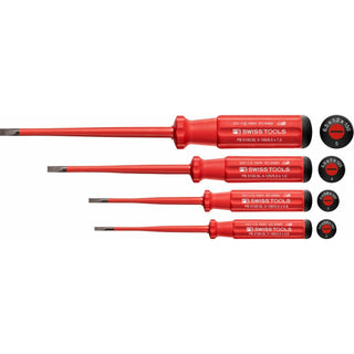 PB Swiss Tools PB 5538.SL Classic VDE Insulated Screwdriver Set, Slim, 4 Pcs