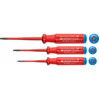 PB Swiss Tools PB 5549.SL Classic VDE Insulated Screwdriver Set, Slim, 3pcs