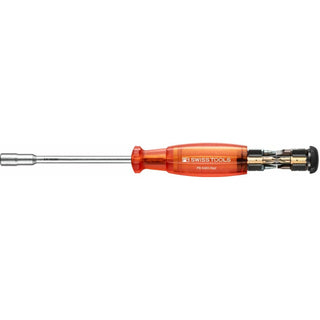 PB Swiss PB 6465.Red Bit Holding Screwdriver with Magazine, Slotted, Phillips, TORX®, 9 Pcs