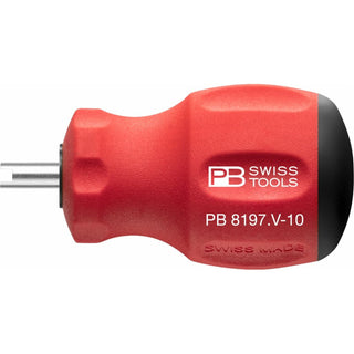 PB Swiss Tools PB 8197.V-10 Tire Valve Screwdriver with SwissGrip Handle, Stubby