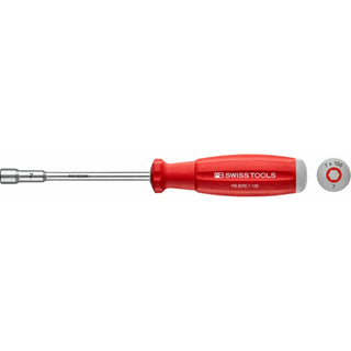 PB Swiss PB 8200.7-100 Swiss Grip Socket Screwdrivers for Hex Screws - 7 x 100mm