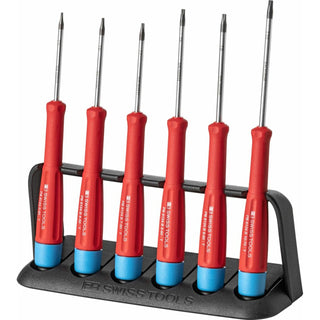 PB Swiss Tools PB 8643 Precision Screwdriver Set TORX® Soft-Grip Colour-Coded Electronics 6-Piece