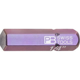 PB Swiss PB C6.213Z-1/4 PrecisionBit, For Hexagon Socket Screws (Inch), L- 25 mm
