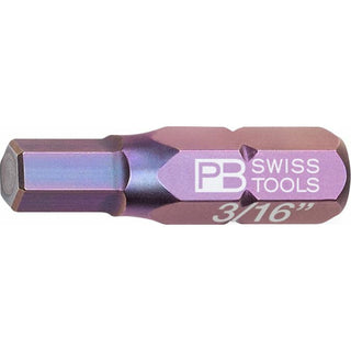 PB Swiss PB C6.213Z-3/16 PrecisionBit, For Hexagon Socket Screws (Inch), L- 25 mm