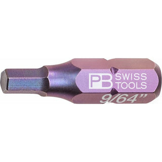 PB Swiss PB C6.213Z-9/64 PrecisionBit, For Hexagon Socket Screws (Inch), L - 25 mm