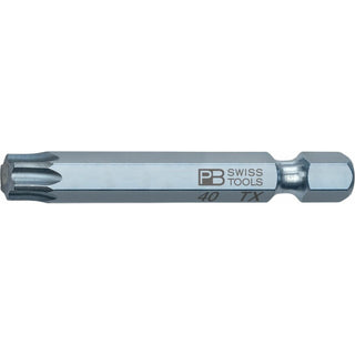 PB Swiss Tools PB E6.400/40-50 PrecisionBit, Design E6 1/4" Bits, TORX® - T40