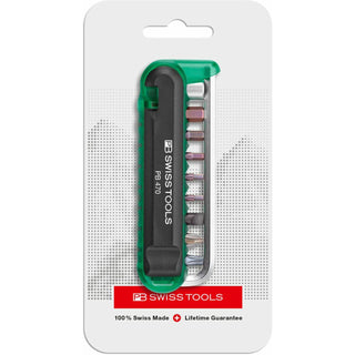 PB Swiss Tools PB 470.Green CN BikeTool: Pocket Tool With 9 Screwdriving Tools