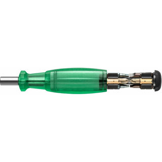 PB Swiss PB 6464.Green Bit Holding Screwdriver with Magazine, Slotted, Phillips, TORX®, 9 Pcs