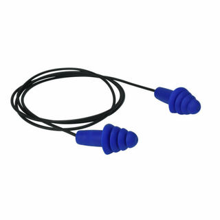 Radians FP43-FMD Resistor II Metal Detectable Reusable Flanged Earplugs - Corded