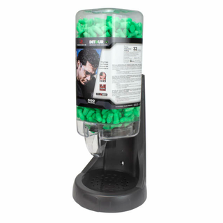 Radians FPD-500L30 Refillable Dispenser with Detour 32 Earplugs - 500 Pair
