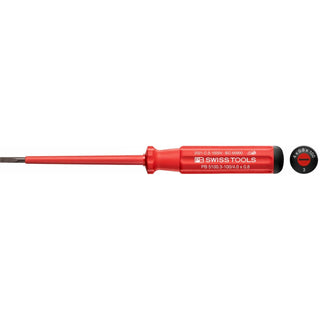 PB Swiss Tools PB 5100.3-100/4 Classic VDE Screwdriver, Slotted, Size 3