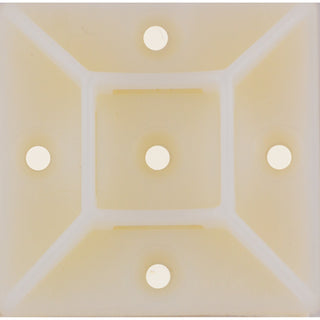 NSI FTH15A Adhesive Tie Mount Natural 1.5×1.5″ 100/Bag