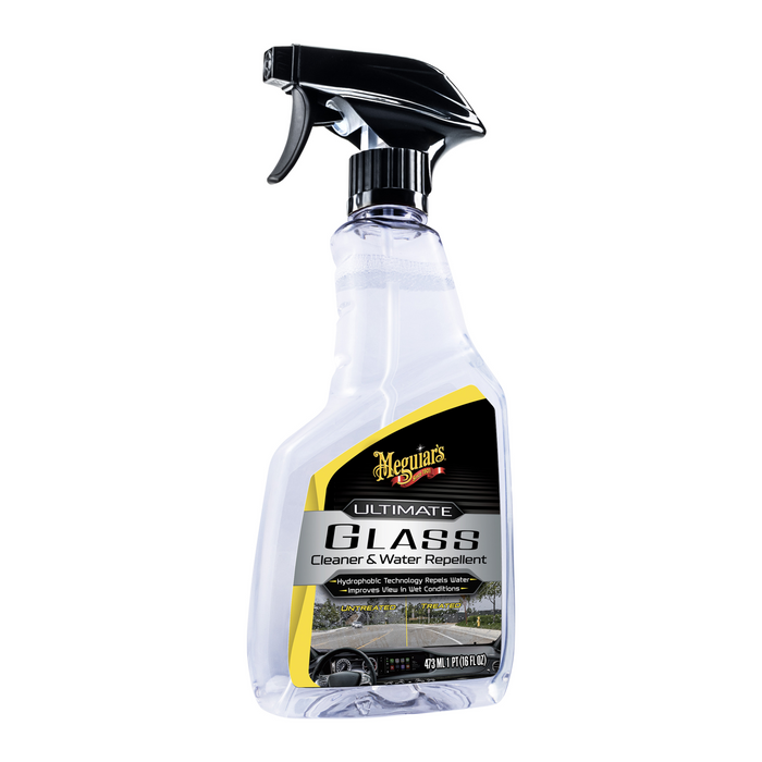 Meguiar's G240416 Ultimate Glass Cleaner & Water Repellant, 16 .oz