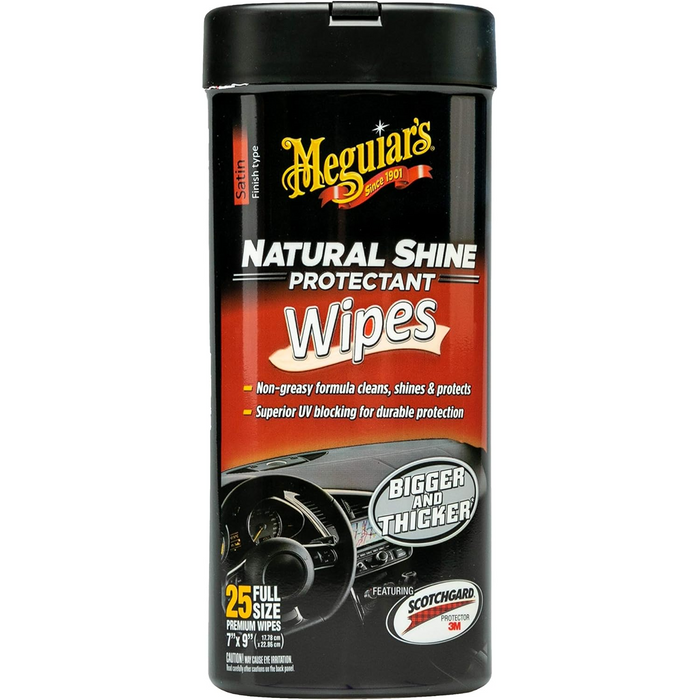 Meguiar's G4100 Natural Shine Protectant Wipes