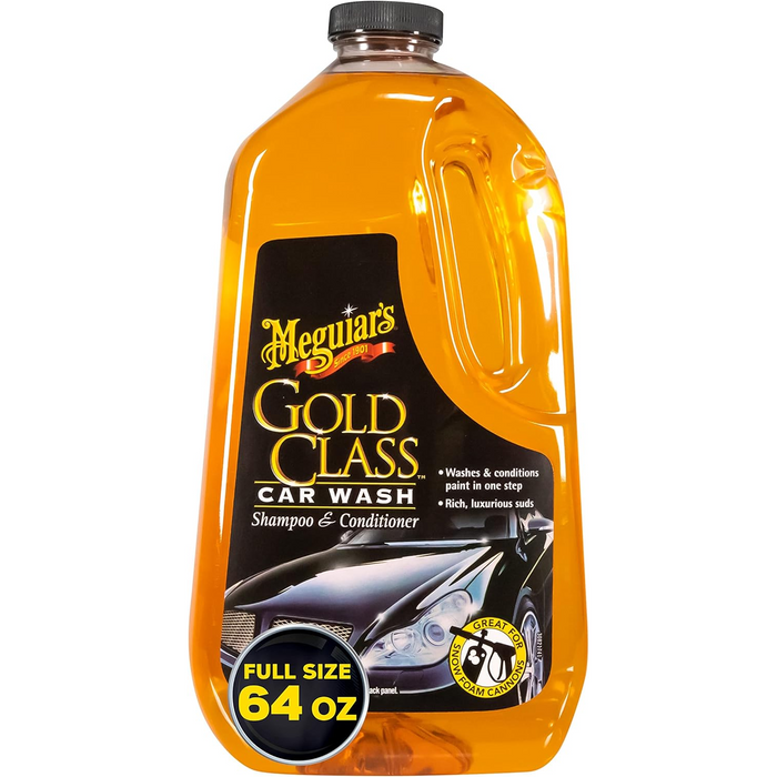 Meguiar's G7164 Gold Class Car Wash Shampoo & Conditioner, 64 .oz, Liquid