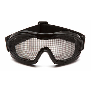 Pyramex G9WMG Wire Mesh Goggle - Black goggle With Single Wire Mesh Lens